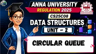 Circular Queue in Data Structures Tamil CS25C08 Anna University Regulation 2025