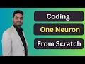 Coding one neuron of Neural network Neural Network Python Neural Network for Machine learning