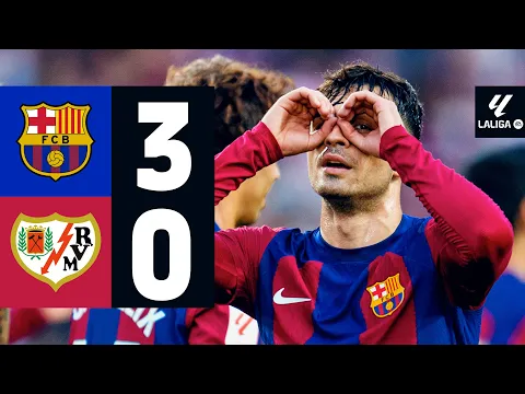 Download MP3 FC BARCELONA 3 vs 0 RAYO VALLECANO | LALIGA 2023/24 MD37