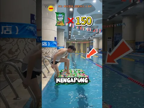 150 Jajan Bisa Bikin Mengapung ? 😱 #shortsviral
