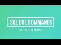 SQL CREATE ALTER DROP