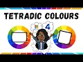 Tetradic Colours Rectangle Square Double Complementary Colour Harmony Colour Theory