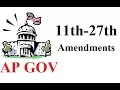 Easy Ways to Remember 11-27 Amendments