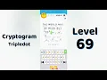 Cryptogram Tripledo Level 69 Solutions Logic Puzzle Game Mini Boss