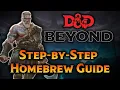 How to Make Homebrew Items on Dndbeyond