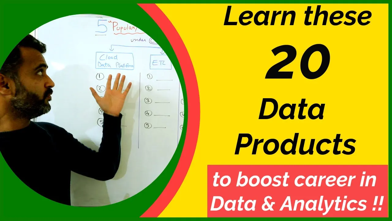 Learn👉 these 20 products to boost your career in Data & Analytics !! 😎