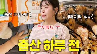 드디어 둘째 출산 ‼️ 출산 하루 전 마지막 영상👶🏻