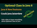 Optional Class In Java Java 8 Questions and Answers