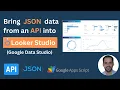 How to fetch JSON data from an API into Looker Studio Google Data Studio