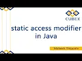 Static Access Modifier in Java