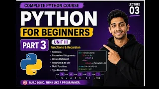 Python Functions Recursion Lecture 3 Functions Explained with Examples