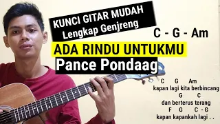 Kunci Gitar - Ada Rindu ntukmu - Pance Pondaag ( Tutorial Gitar )