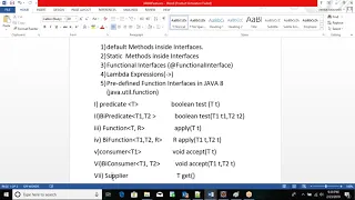 Java 8 Features Functional Interface Lambda expression and pre-defined functional Interface