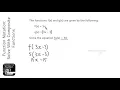 Function Notation Solve With Composite Functions Grade 7 - OnMaths GCSE Maths Revision