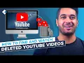 How to Find and Watch Deleted YouTube s 4 Methods