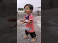 Lagu Yugu First Walk 🐾😈#shorts #cutebaby
