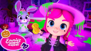 Super Witch Emmie! Magic Potion Bathroom Clean Up! 🎃 Happy Halloween | Emmie's Wonder Wardrobe