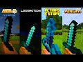 Minecraft Actions Stuff vs Hold My Items vs Locomotion vs Punchy sword Animation