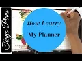 How I carry my Franklin Covey planner in 2018 4K Vera Bradley Ella Avery Gallatin