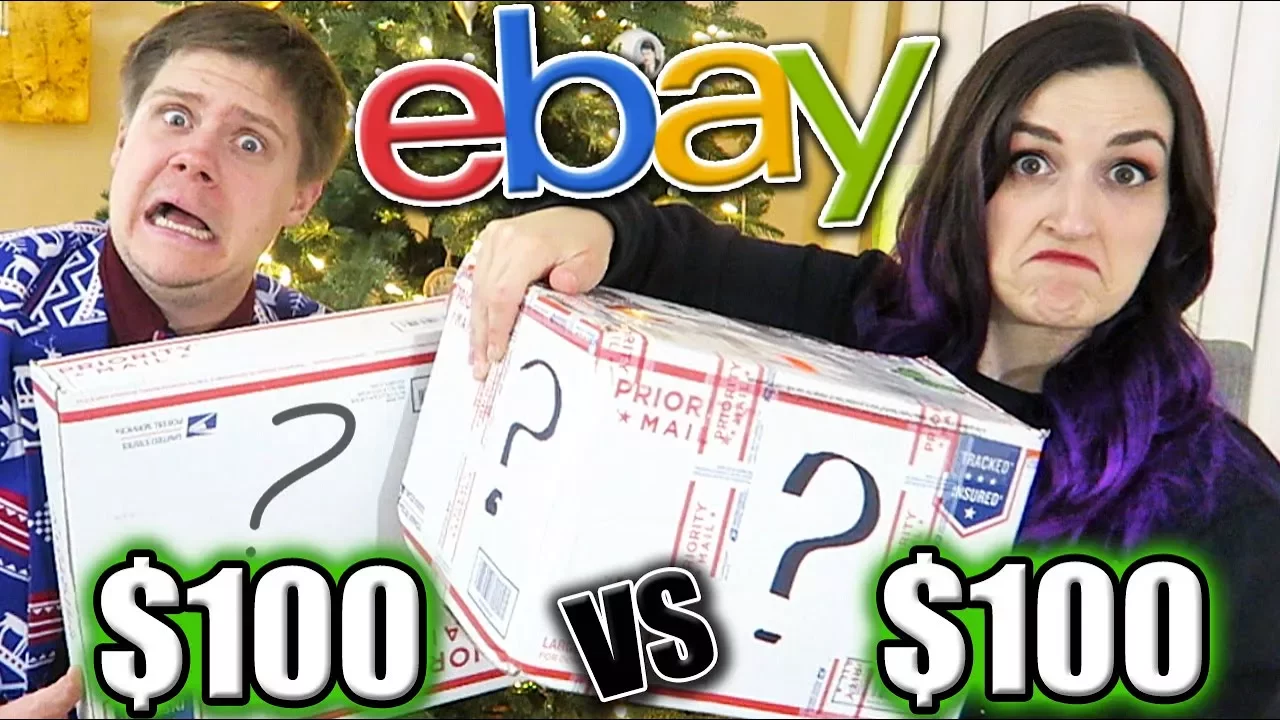 $100 vs $100 eBay Mystery Box Unboxings (SO Much Weird Stuff NOT Clickbait)