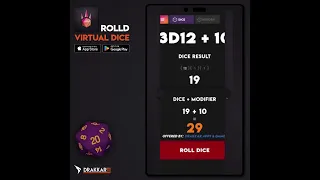 RollD Virtual Dice Roll Any Dice D2 to D100
