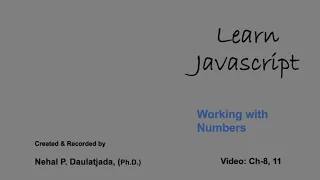 Learn Javascript Working with Numbers Prime