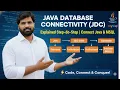 Java Database Connectivity JDBC Explained Connect Java with MySQL Database Step by Step