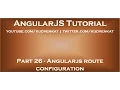 Angularjs route configuration
