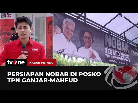 Suasana di Posko TPN Ganjar-Mahfud Jelang Debat Ketiga