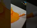 Lagu Drawing Naruto Uzumaki with Yellow And Orange  color #shorts