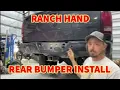 Ranch Hand Legend Rear Bumper Install and Welding a Hitch on my 4th Gen Ram 3500