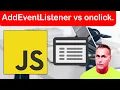 AddEventListener vs onclick JavaScript Click Event AddEventListener vs onclick