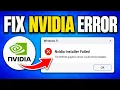 How To Fix NVIDIA Installer Failed Windows 11