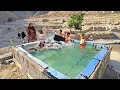 Download Lagu the end of the construction of the pool and the beginning of the swimming of happiness