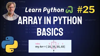 Arrays in Python Initialize and Array Methods - Python Full Course 2024