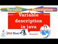 variable description in java ICSE computer Application