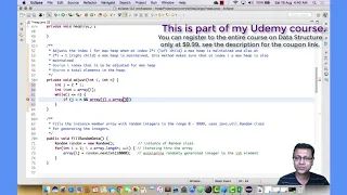Heap Sort - Part 12 Heap Sort implementation using Java