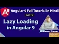 Lazy loading in Angular 9 Angular 9 Full Tutorial in Hindi