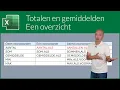 Download Lagu Totalen en gemiddelden van rijen die voldoen aan criteria