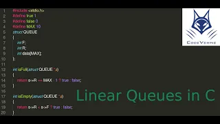 3 Queues - Implement Linear Queues in C