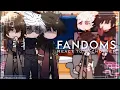 FANDOMS react to each other Jujutsu Kaisen Demon Slayer and BSD react Angst No ships
