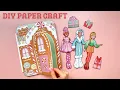 Create a Candy Christmas Gingerbread House DIY Paper Craft Tutorial