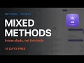 Mix Methods without stapling two tools together MM Studio-ReliCheck