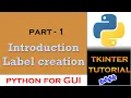 Introduction and Creating Label Python for GUI Using Tkinter in Tamil