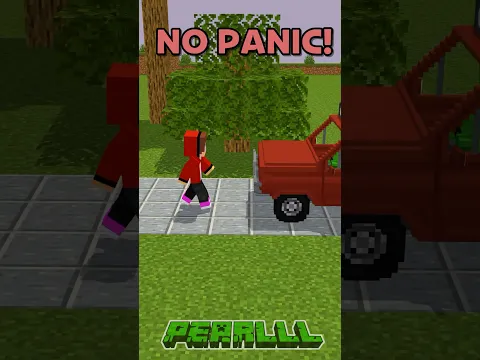 No Panic! JJ Car Accident - MAIZEN Minecraft Animation #shorts