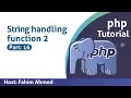 Raw PHP Course for Beginners In Bangla String Handling Functions part-16