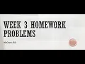 Week 3 Homework McGraw-Hill