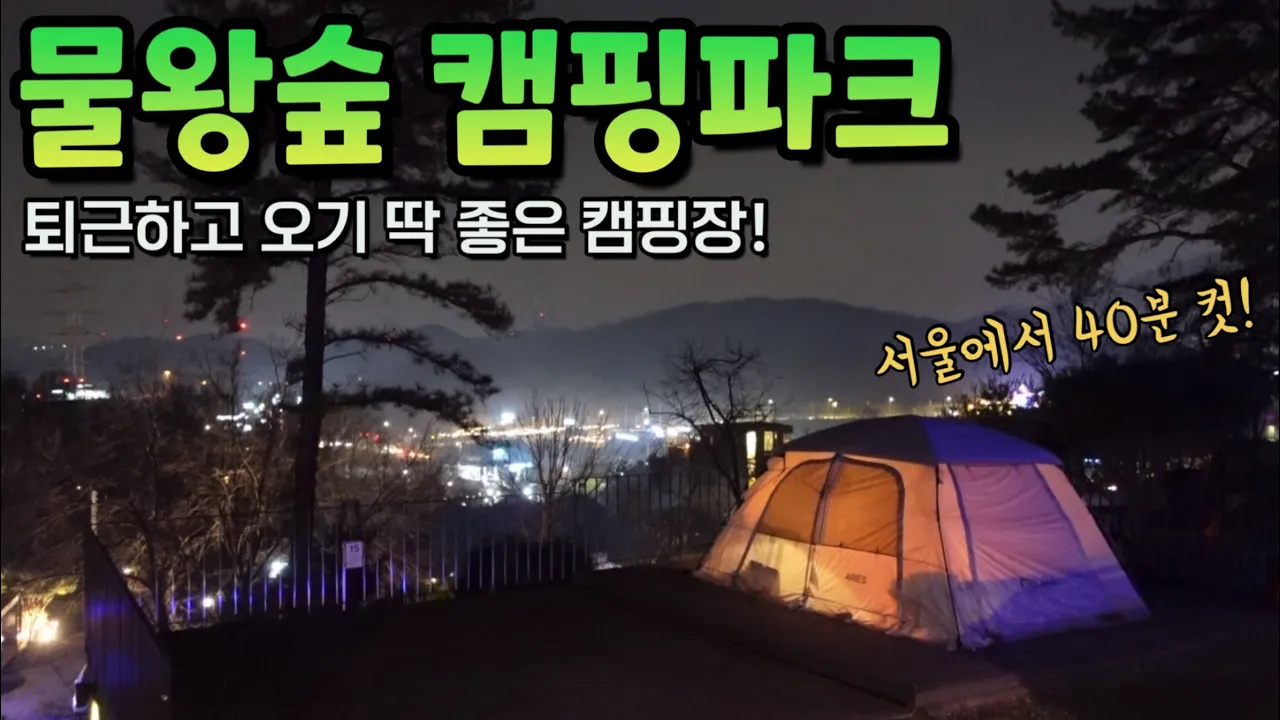 🏕️시흥 물왕숲 캠핑파크 l 서울에서 30~40분 거리 실화?! 일단 가까워서 좋은 캠핑장을 소개합니다(캠핑 브이로그) サムネイル