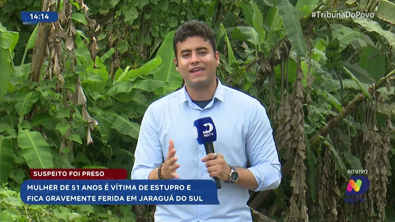 Mulher é vítima de estupro em Jaraguá do Sul e suspeito é preso após fuga