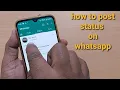 Download Lagu how to post a status on whatsapp | whatsapp status